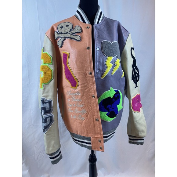 The Unbranded Brand Jackets & Blazers - Embellished California Hip Hop Urban Varsity Jacket Size Medium